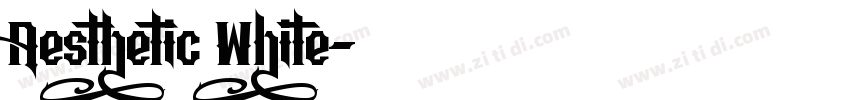 Aesthetic White字体转换